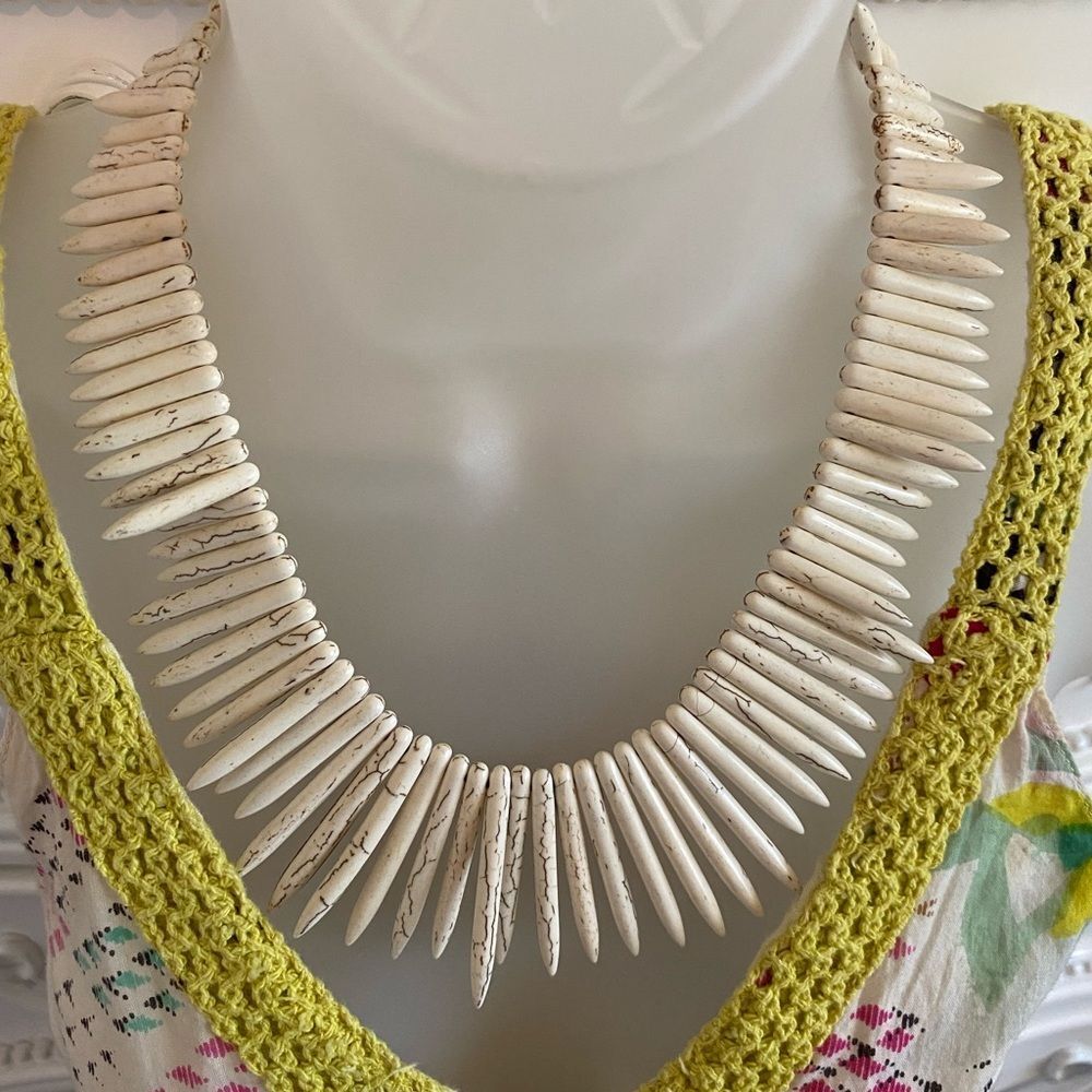 Stone Spiked Necklace
